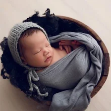 40*150 см новорожденный фото защитное одеяло для фотографии аксессуары детские одеяла стрейч трикотажные wrap Мягкая Пеленальный