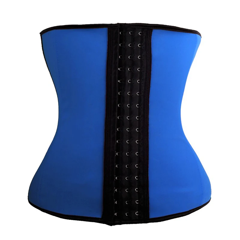 9 Steel Bone Women Rubber Waist Trainer Corset Latex Waist Belt