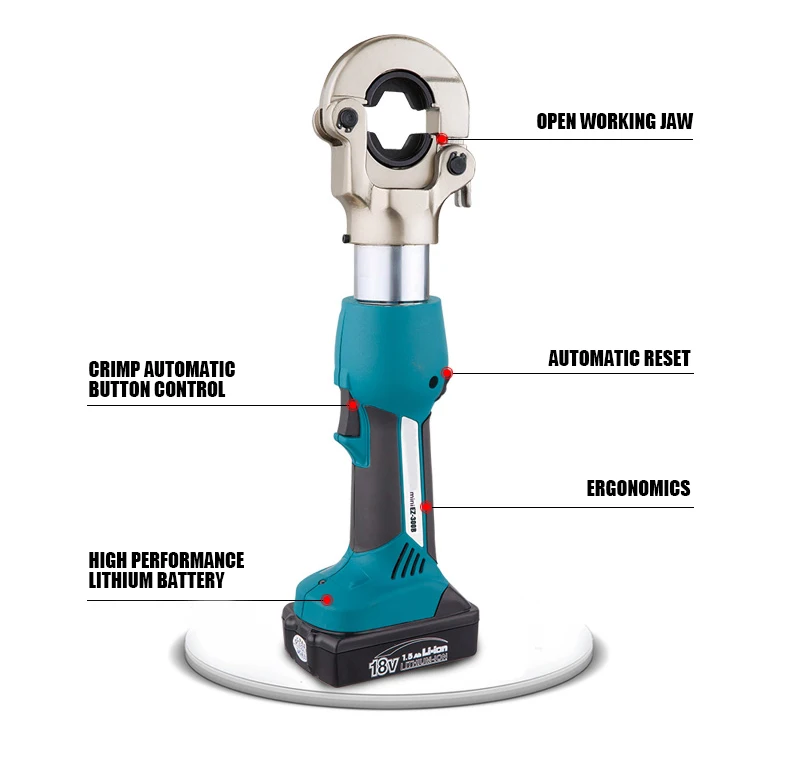 Беспроводные батареи кабель питания обжимные инструменты обжимные плоскогубцы 16-300мм2 EZ-300B