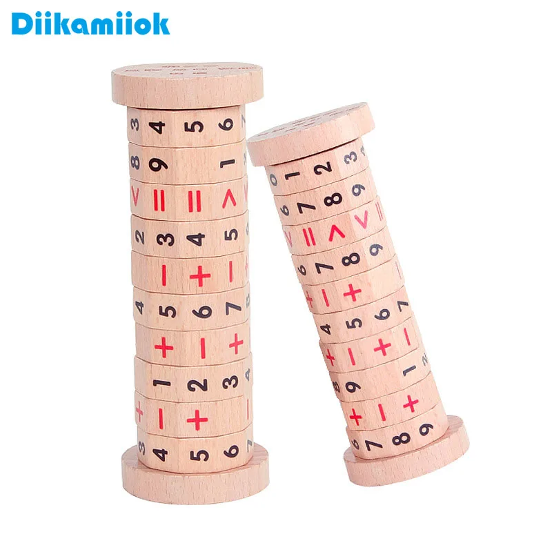

Wooden Mathematics Mixed Arithmetic Math Toys Children Addition/ Subtraction Computing Educational Toy Logic Thinking Training
