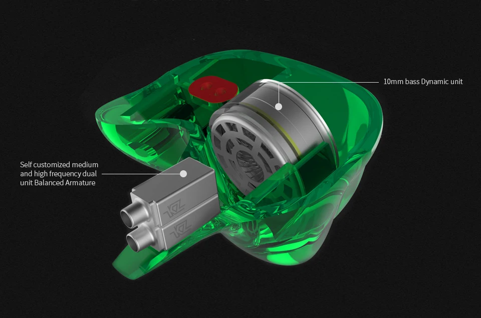 KZ ZSR шесть водителей в ухо наушник арматура и динамическая гибридная гарнитура HIFI бас с замененным кабелем шумоподавления наушники