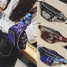 Новые и модные Classic Reversible Русалка блесток блеск талии четыре, пять Пояс Бум сумка Хип кошелек
