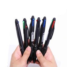 4 цветные шариковые ручки Piont, многофункциональный пресс-тип, 0,7 мм, черный, красный, синий, зеленый, 3-Pack