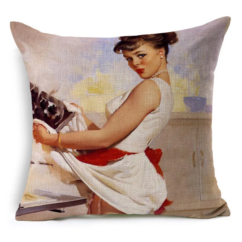 RUBIHOME New Sexy Belle Marilyn Monroe Goddess Decorative Cushion Cover Throw Pillow Covers 100% Polyester Home Decor Sofa
