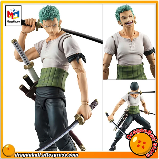 Японское аниме "ONE PIECE" оригинальная MegaHouse переменная экшн-фигурка героев-Roronoa Zoro PAST BLUE