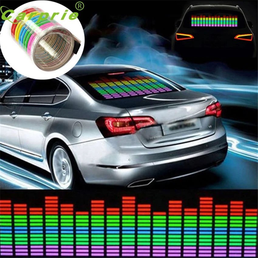 CARPRIE Super drop ship 45x11CM Car Music Rhythm LED Flash Light Lamp Sound Activated Equalizer mar28 p30 | Автомобили и