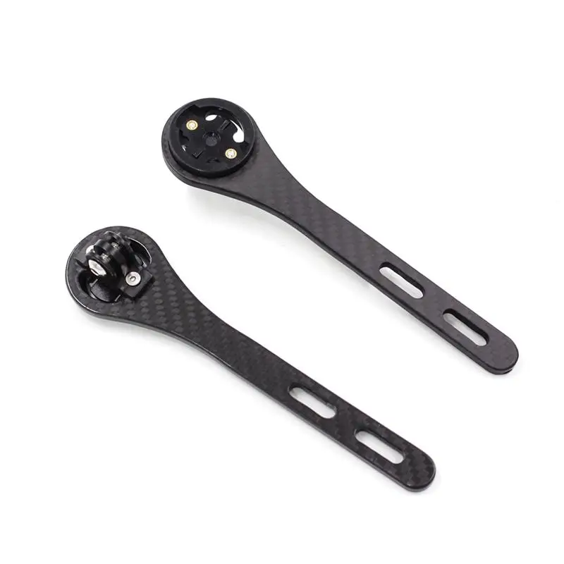 

Carbon fiber Computer Holder Bracket Cockpit Bent Bike Computer Mount for Garmin Support GoPro Rhythm Camera