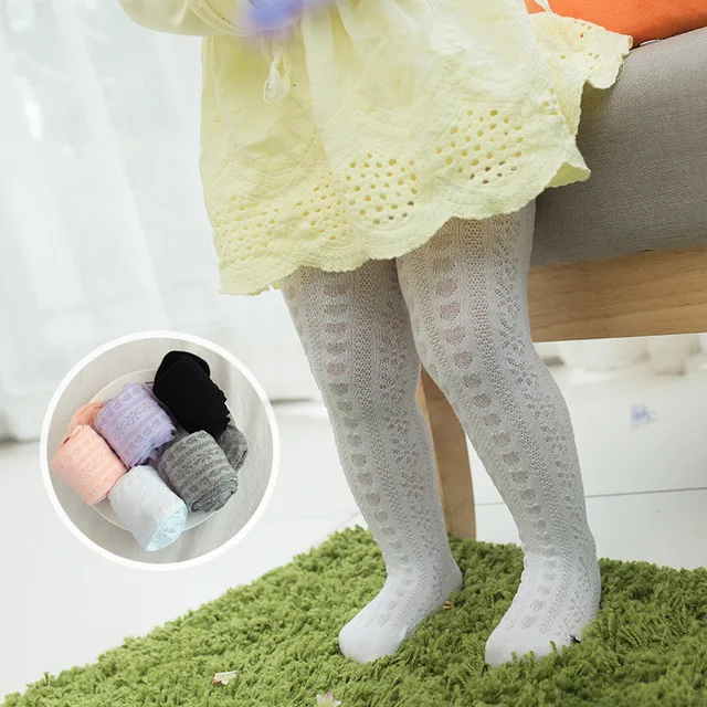 Stockings For Girl Knit Mesh Baby Pantyhose 2017 Cotton Thin Section