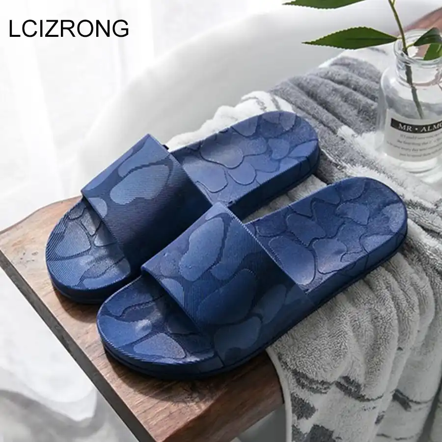 Lcizrong Classic High Quality Couples Bathroom Slippers Men Summer Home Non Slip Shoes Beach Women Men Unisex House Slippers Slippers Aliexpress
