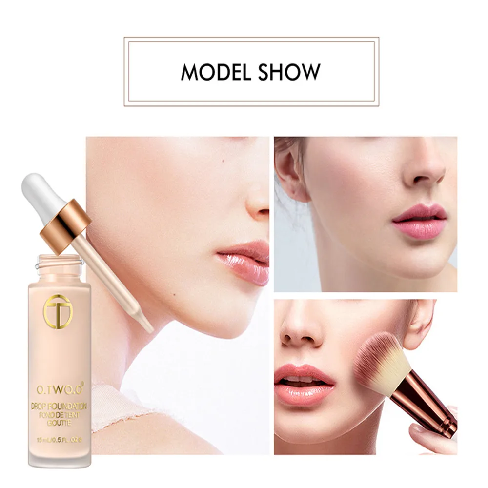 O.TWO.O Makeup Base Liquid Foundation Whitening Oil control Facial