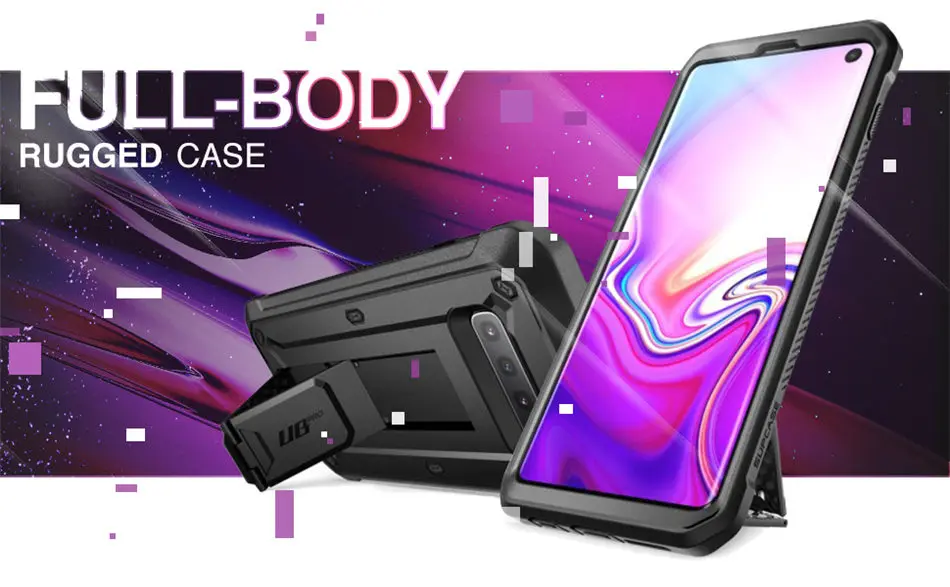 SUPCASE для samsung Galaxy S10 чехол 6,1 дюймов UB Pro всего тела прочный подставка чехол Чехол без встроенного Экран протектор