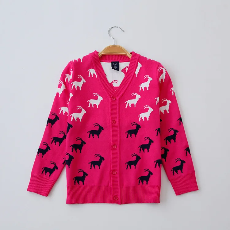 Осенне-летний модный хлопковый вязаный свитер дышащий кардиган с принтом