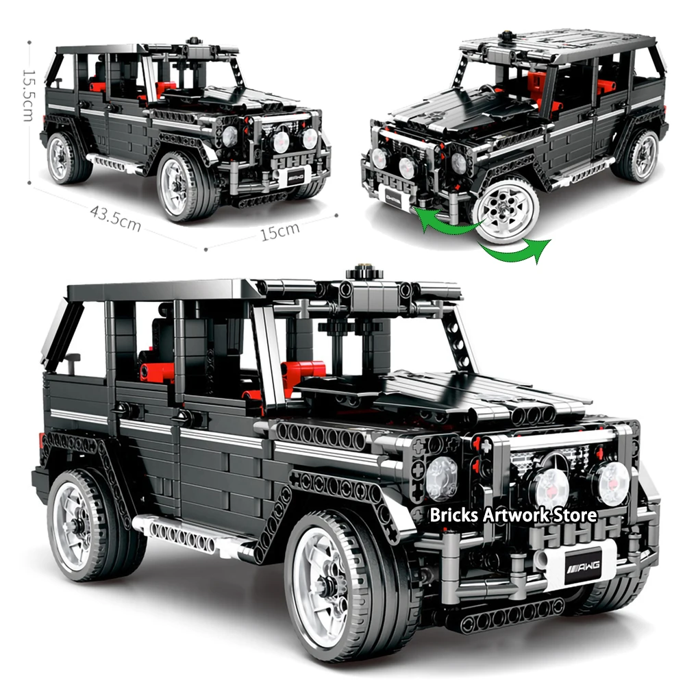 

Fit Oolegoee Technic Rc Motor Car G500 Wagon MOC Set Super Simular Model Building Blocks Educational Toy Children Birthday Gifts