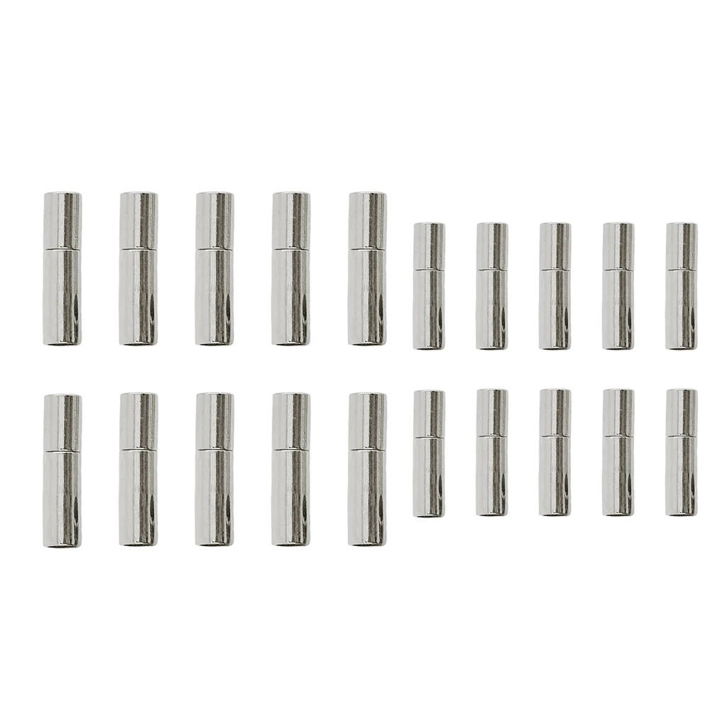 

20pcs Bracelet Clasps Fits Round Leather Cord 2mm 3mm End Caps Clasps