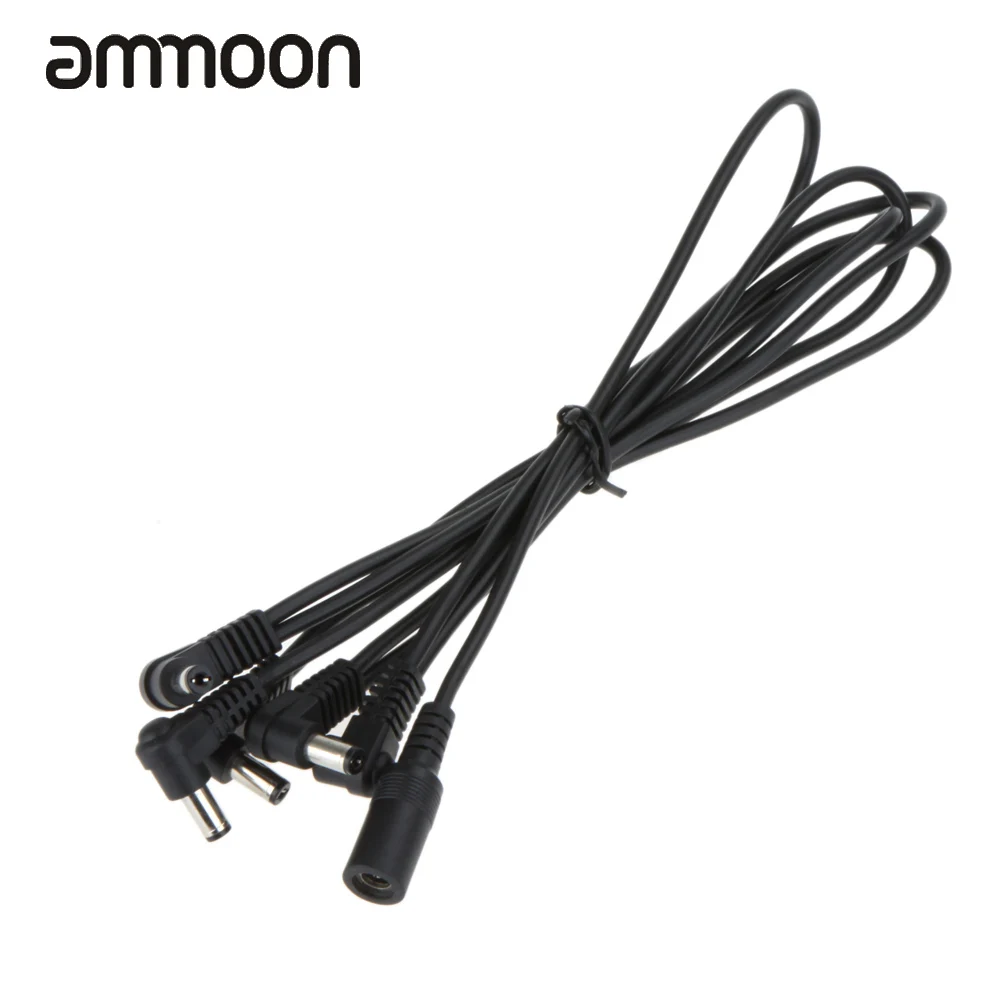 

5 Ways Electrode Daisy Chain Harness Cable Copper Wire for Guitar Effects Power Supply Adapter Splitter