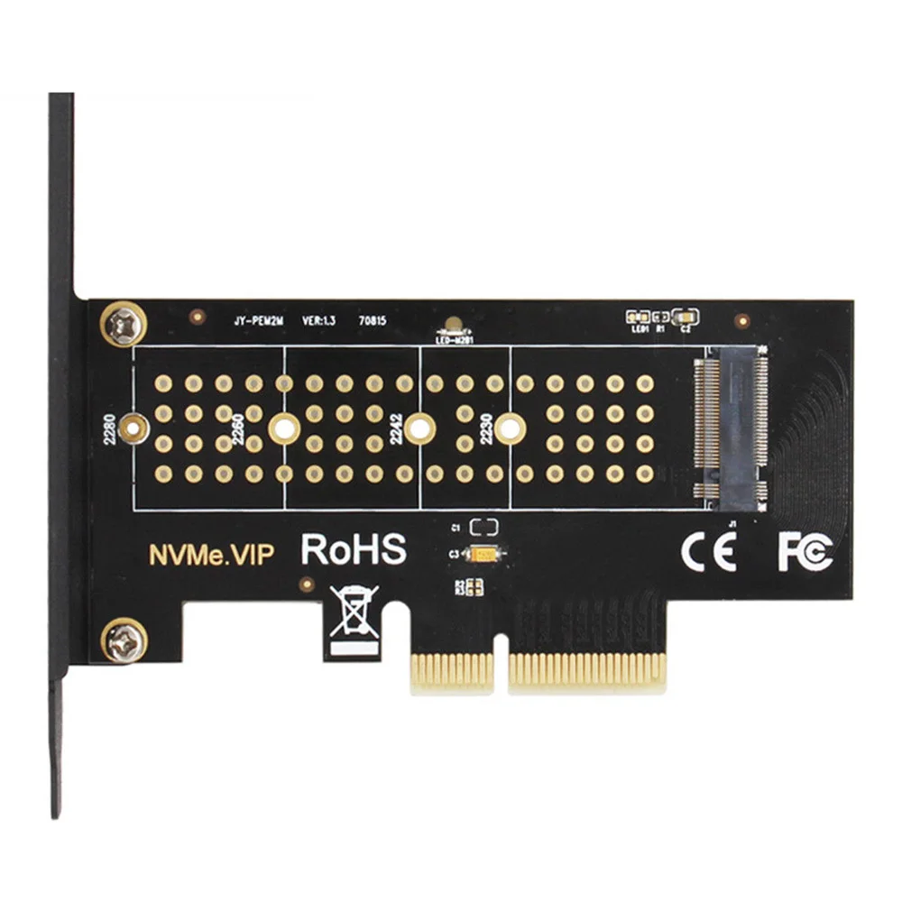 M.2 NVMe PCIE SSD to PCI Express 3.0 x4 Adapter Card for XP941 SM961 960Pro M6e Supports PCIe Gen3/2 NGFF 80/60/42/30mm | Компьютеры и