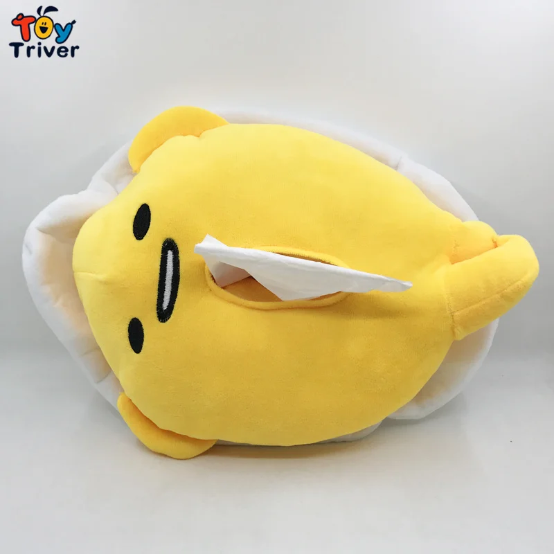 Плюшевый Gudetama ленивый яичный желток игрушка брат бумажный держатель для салфеток коробка для салфеток домашний магазин автомобиль офисный Декор подарок на день рождения Прямая поставка