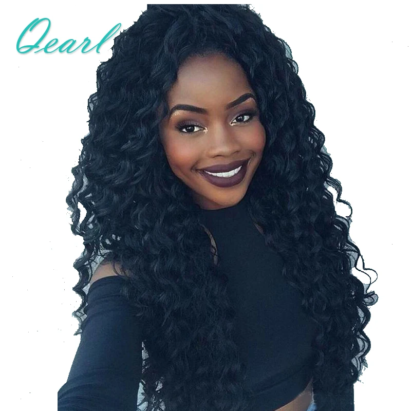 22"24"26" 150 Human Hair Lace Front Wig Color1 Jet Black 13*4 Pre
