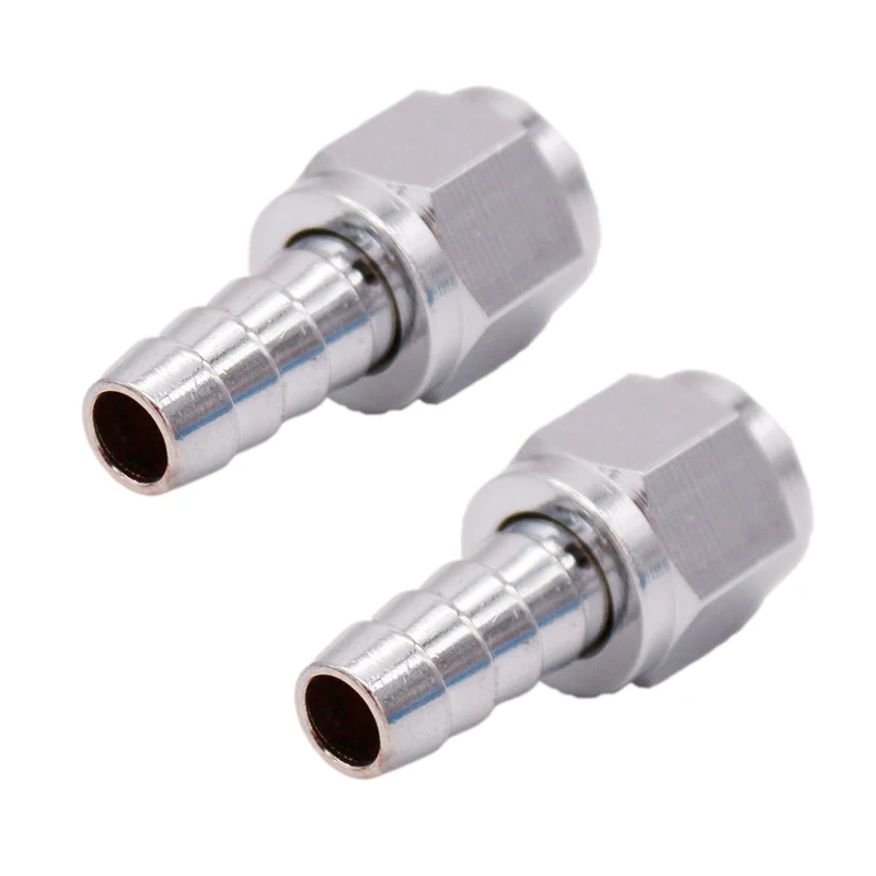 Barb Swivel Nut - 1/4" Ffl To 5/16" Barb Chrome 2pcs/lot, Ball Lock Mfl Disconnect Fitting