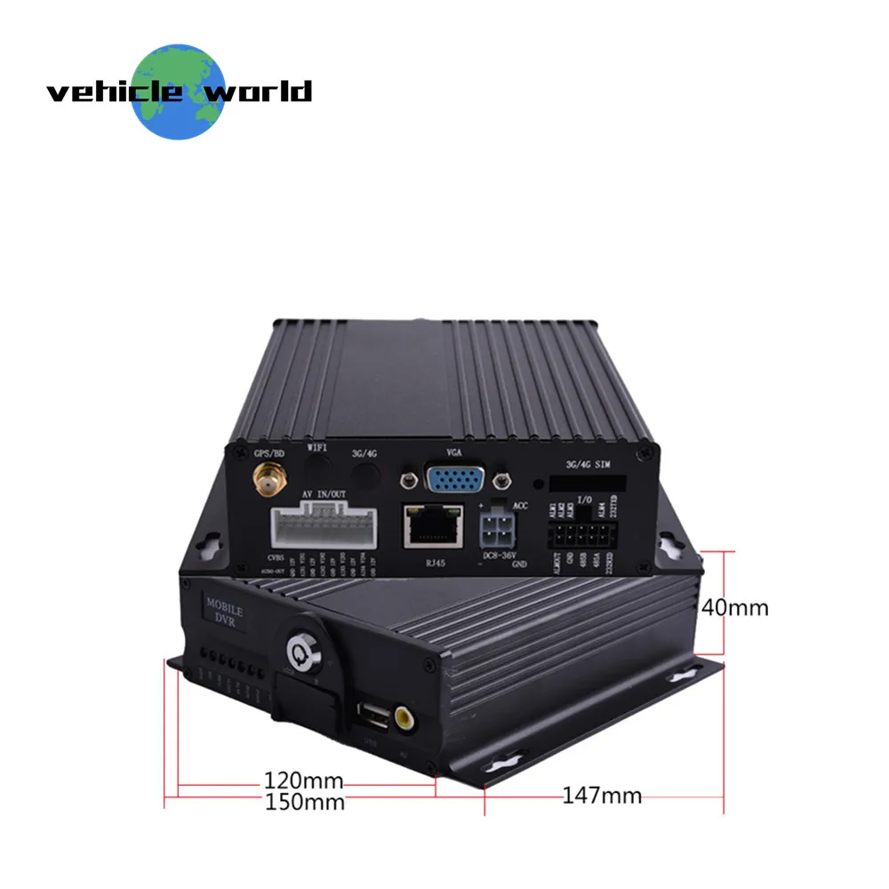 

AHD 720P 4Ch Daul SD Card Mobile DVR with GPS for Vehicle Car School bus Truck