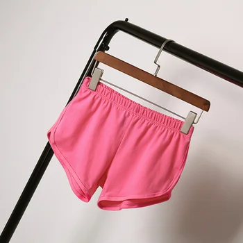 

Best Sell Street Summer Women Elastic Waist Elastic Short Women's Shorts Girls Casual Loose Solid Soft Casual Short Hot