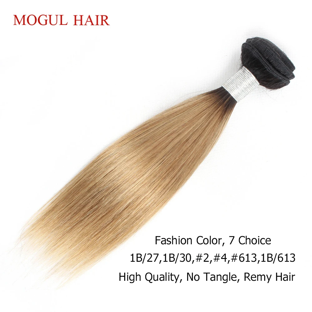 MOGUL HAIR 4 Bundles T 1B 27 Dark Root Honey Blonde 50g/pc Ombre Brazilian Straight Remy Human Hair Natual Color Short Bob Style MOGUL HAIR 4 Bundles T 1B 27 Dark Root Honey Blonde 50g/pc Ombre Brazilian Straight Remy Human Hair Natual Color Short Bob Style
