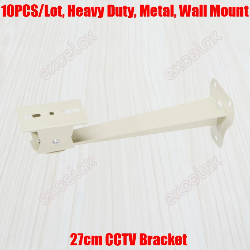 

10PCS/Lot 26~30cm Length Metal Wall Mount CCTV Bracket Support Stand for Security Zoom / Box / Body / Bullet Camera and Housing