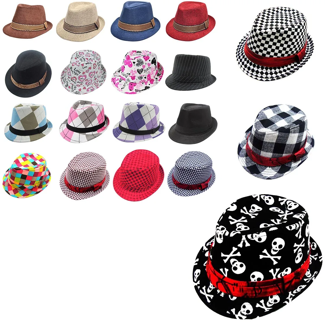 Джазовая детская шапочка для мальчиков и девочек, хлопковая шляпа-федора для фотосъемки, новинка года, лучший подарок для детей 2-6 лет, джазовая шляпа
