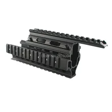 Тактический picatinny rail Handguard Quad Rail system Крепление подходит для AK 47& 74 с 12 шт. рельсовым покрытием для охоты и стрельбы