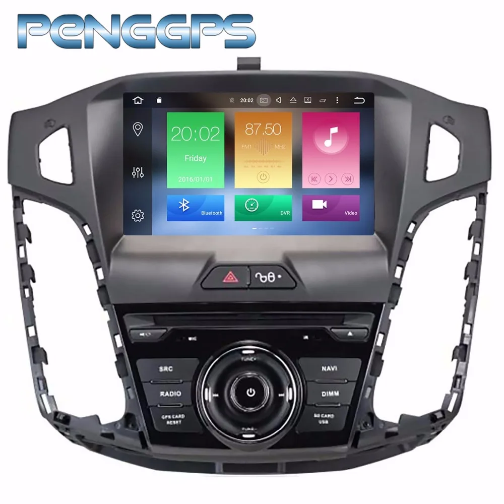 Автомагнитола 2 Din на Android 8 1 с DVD плеером для Ford Focus III 2012 2013 2014 GPS навигация