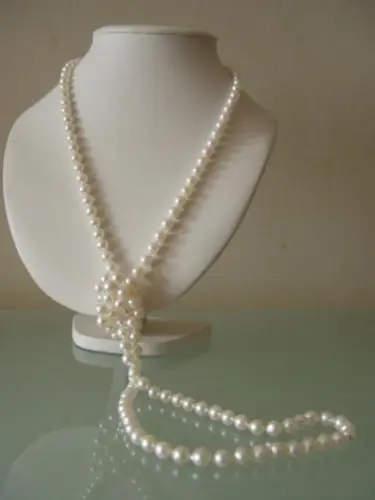 

gorgeous9-10mm Australian south seas white pearl necklace 50inch