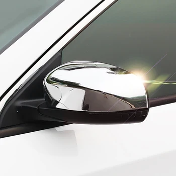

for JEEP Compass 2017 2018 ABS Chrome Rearview Door Mirror Molding Cover Trim sticker car styling accessories 2pcs