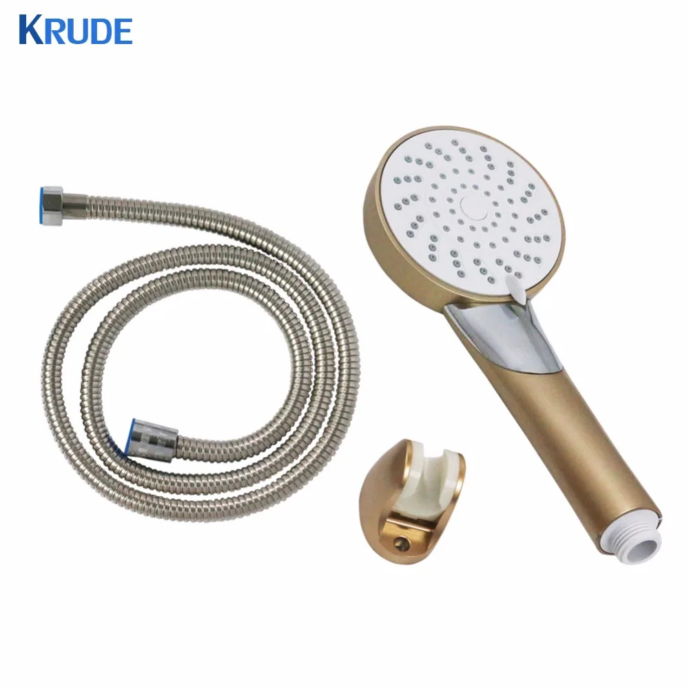 

Handheld Shower Head Sets with1.5m Stainless Steel Hose for Bathroom and Lavatory Chrome Finish Easy Installation and Cleaning