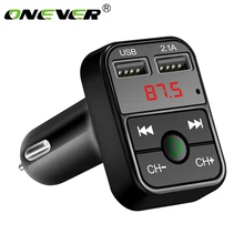 Onever Bluetooth FM передатчик FM модулятор Автомобильный комплект свободные руки MP3 плеер TF USB флеш музыка автомобильные аксессуары