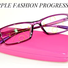 Clara Vida, дизайн, женский фиолетовый прогрессивный чехол, высокое качество, Мультифокальные бифокальные очки для чтения+ 1+ 1,5 до+ 4 Добавить