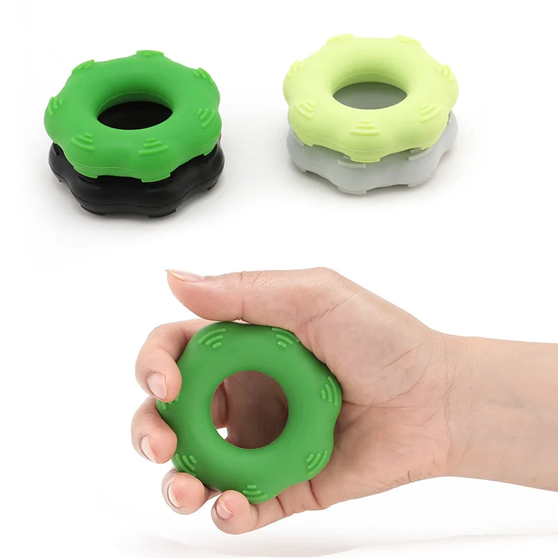 

1PC Finger Hand Grip 3kg-5kg Silicone Strength Trainer Ring Gripper Expander Finger Exersiser Grip Strength Force