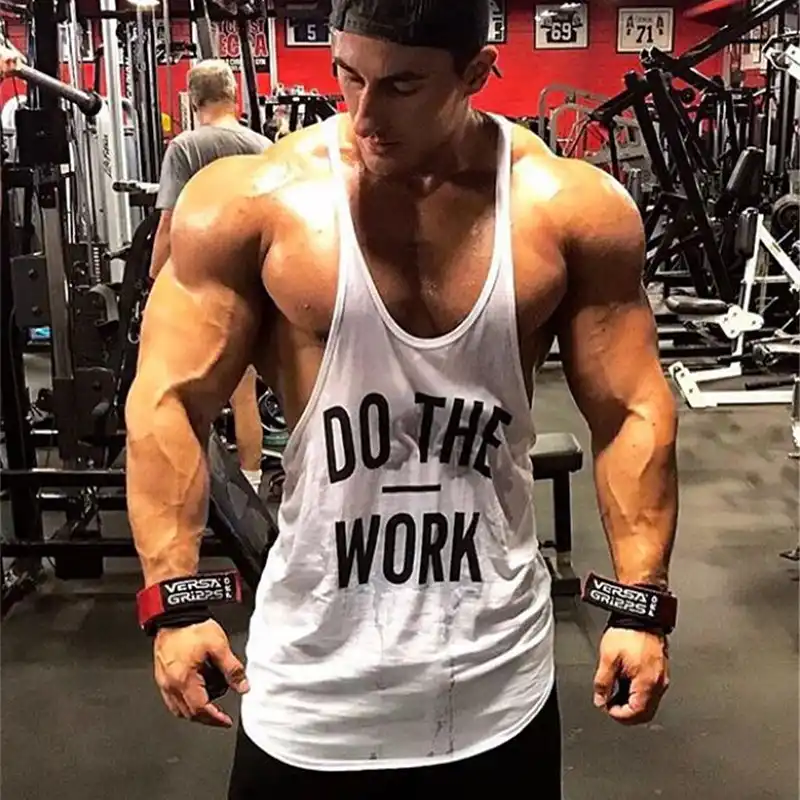 ブランド服ジム一重ボディービルタンクトップフィットネス男性筋肉ノースリーブシャツスポーツウェアストリンガーベストプラスサイズの服 Stringer Vest Tank Top Fitness Mengym Singlet Aliexpress