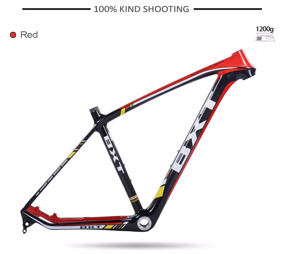 Excellent BXT t800 carbon mtb frame full suspension 29er  suspension carbon fiber mountain bike 29 15.5 17.5 19 20.5 inch in Bicycle Frame 13