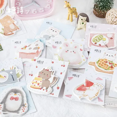 

30pcs/1set Memo Pads Sticky Notes Pastoral wild fun series Paper diary Scrapbooking Stickers Office School stationery Notepad