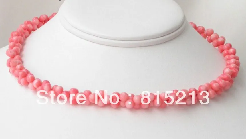 

ddh0064 Beautiful natural pink coral necklace 28% Discount