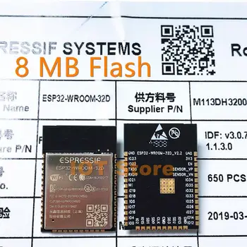 

ESP32-WROOM-32D 8MB Flash Memory Wi-Fi+BT+BLE ESP32 Module Espressif Original better RF perfermance