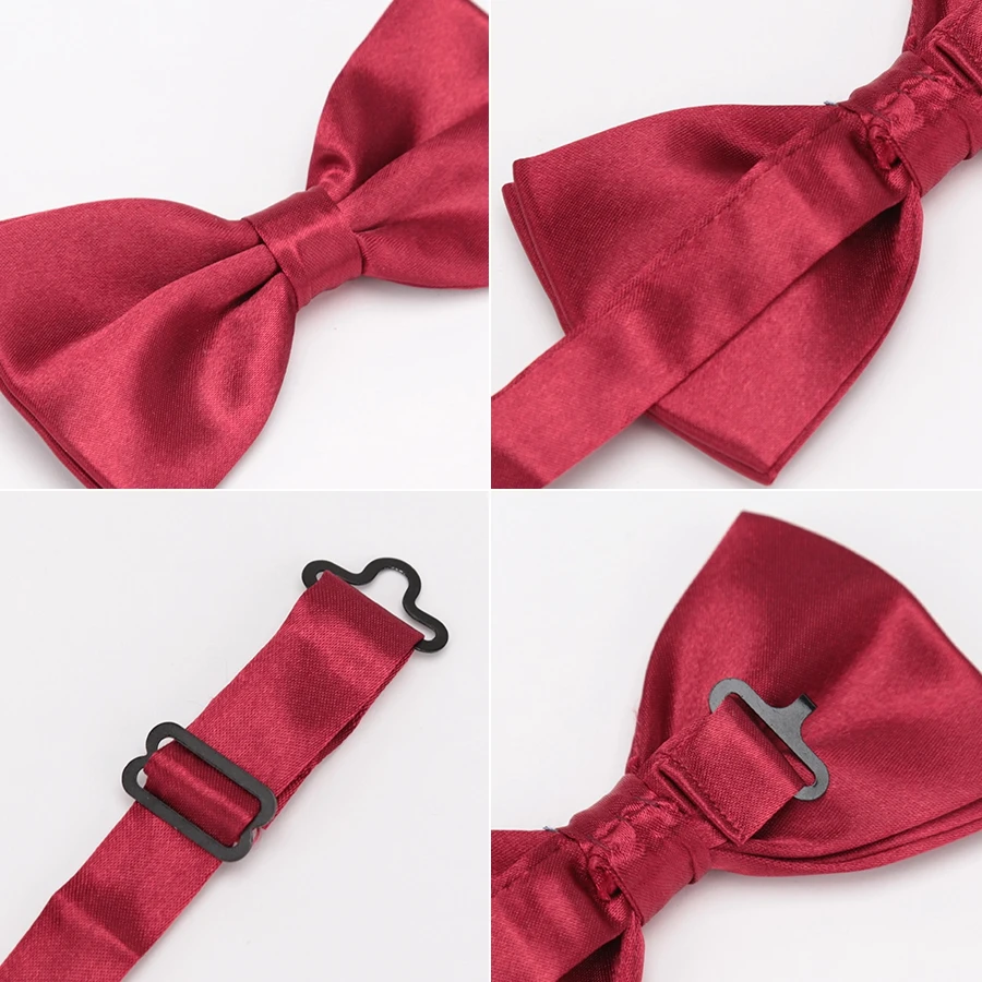 New Bow Tie Men Candy Colors Fashion Wedding Party Necktie Boys Solid Bowtie Male Dress Shirt Gift  Dress Shirt Accessories