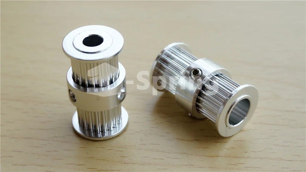 Шкив GT2 20 зубов двойное колесо 5 мм 6,35 мм 8 мм диаметр 6 мм Ширина 20 лет ремня алюминиевый колесный блок для Ultimaker 3D-принтеры