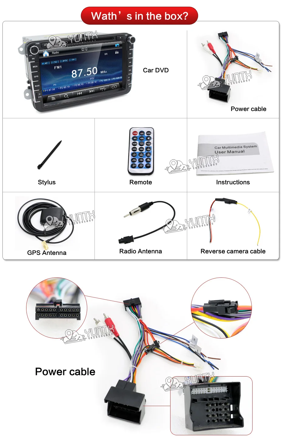 Top 8 inch Car Multimedia player GPS 2 Din Autoradio For Volkswagen POLO/b6/golf 5/Skoda/Octavia/SEAT/LEON radio dvd SD automotivo 3