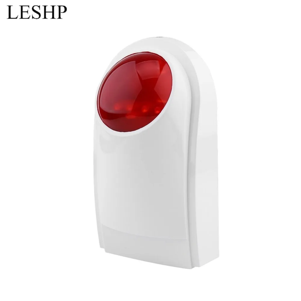 

LESHP Security Alarm System For Wif GSM PSTN Home Wireless Outdoor Waterproof Sound Strobe 105db Flash Alarm Siren