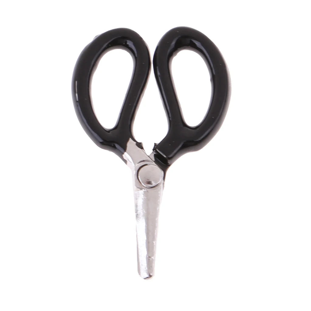 4 Set 1/12 Dollhouse Miniature Metal Black Scissors Room Life Scenes Decoration Accessories