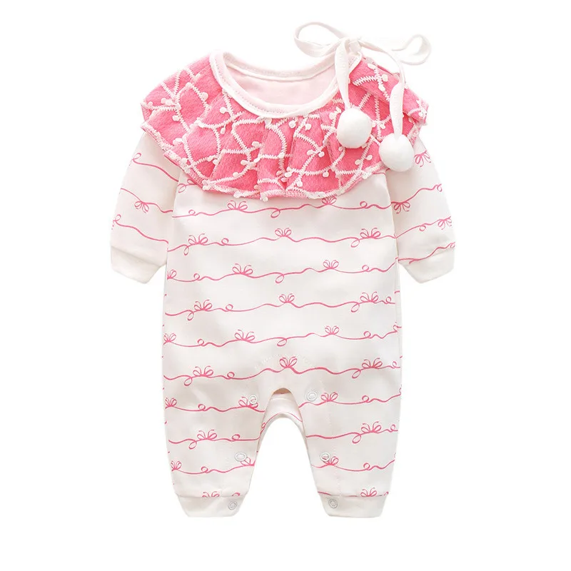 

BibiCola baby girl rompers spring autumn newborn baby jumpsuit clothing infant bebe long sleeve cotton rompers sleepwear clothes