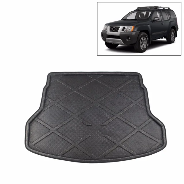 Black SUV Van Rubber Trunk Cargo Floor Mat Auto Liner for 05 13 Nissan