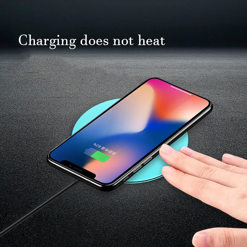 Qi 10 Вт Быстрая зарядка беспроводное зарядное устройство для iPhone 8 X XS мобильный