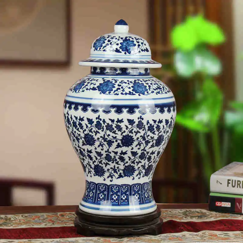 Us 129 0 Jingdezhen Ceramic Ginger Jar Antique Porcelain Blue And White Chinese Temple In Bottles Jars Bo From Home Garden On Us 129 0 Jingdezhen Ceramic Ginger Jar Antique Porcelain Blue And White Chinese Temple In Bottles Jars Bo From Home Garden On